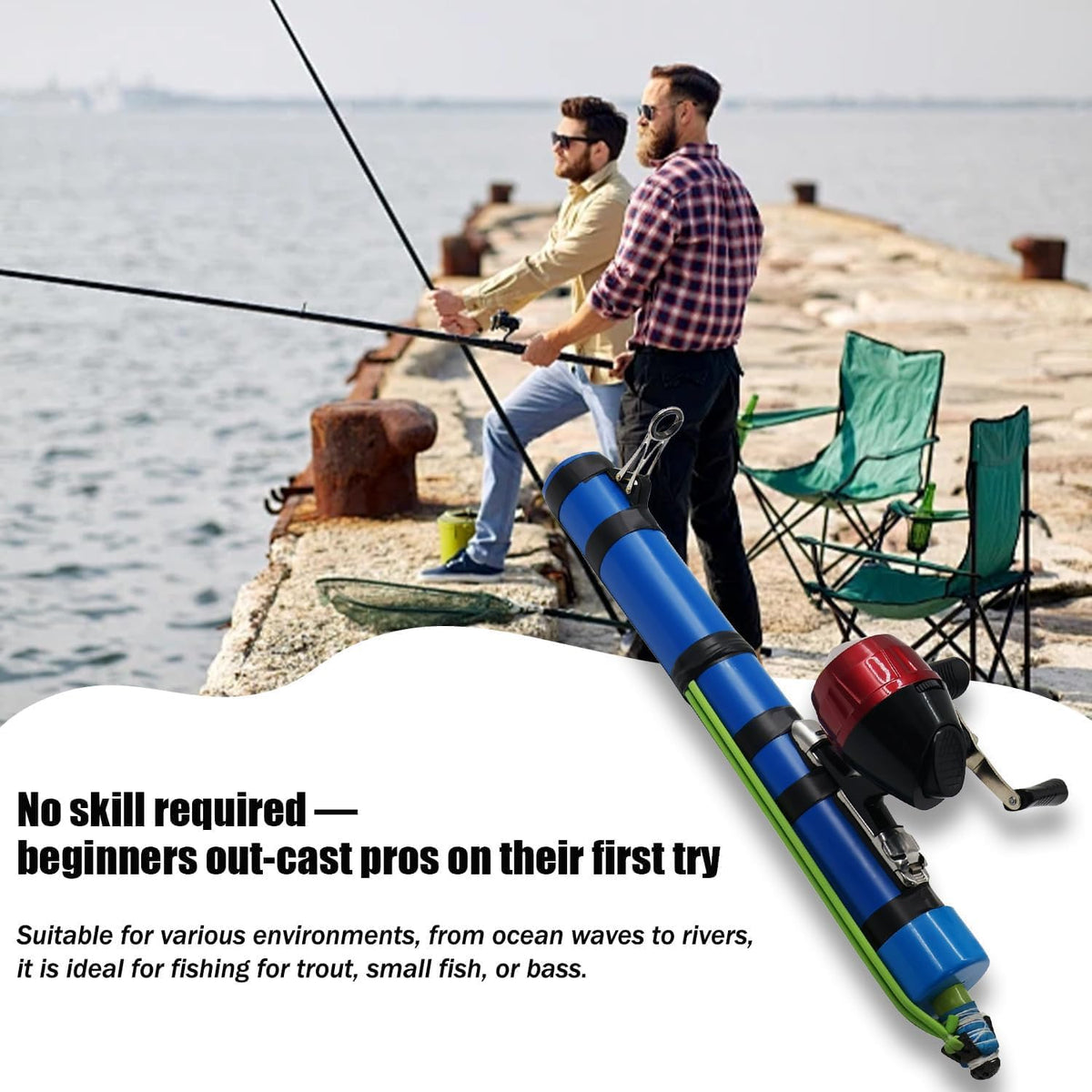Compact Catapult Fishing Rod™