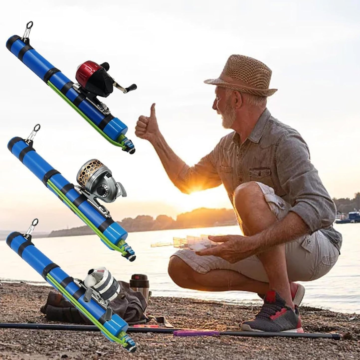 Compact Catapult Fishing Rod™
