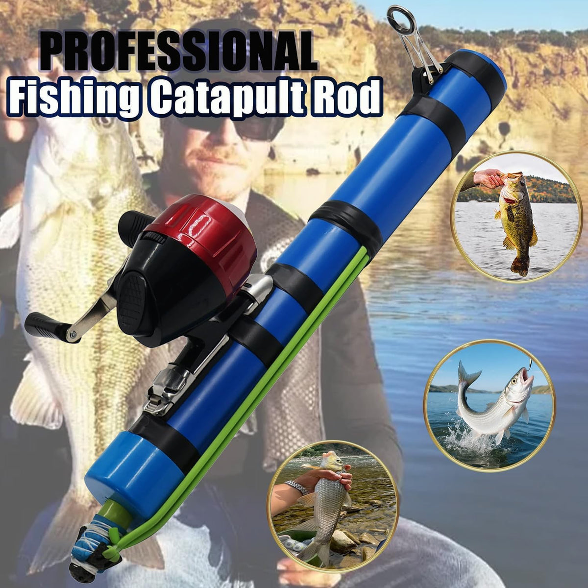 Compact Catapult Fishing Rod™