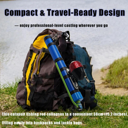 Compact Catapult Fishing Rod™